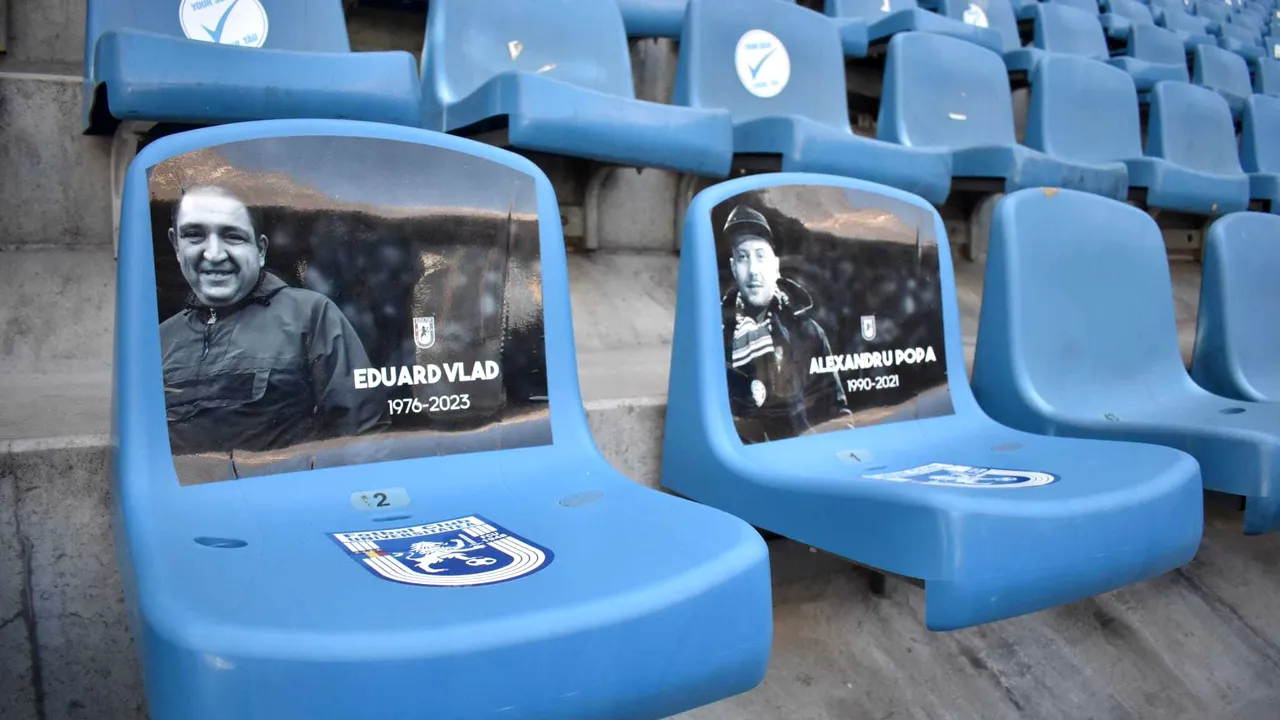 Premieră în fotbalul românesc: doi suporteri decedaţi au locuri pe vecie pe stadionul din Craiova