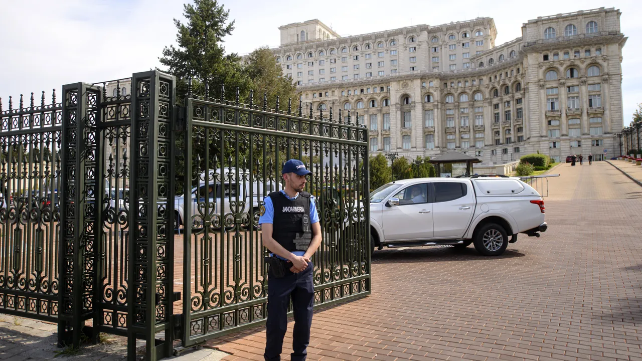 Jandarmeria, despre incendiul din Parlament: Bărbatul nu a pătruns în zona de securitate