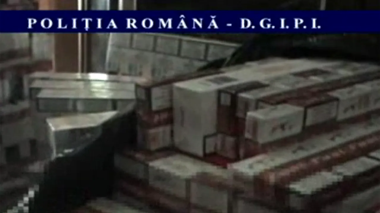Bărbat reţinut după ce în casa lui au fost găsite ţigări şi alcool de contrabandă