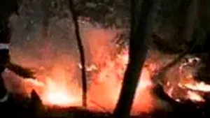 Incendiu de proporţii în Munţii Buzăului