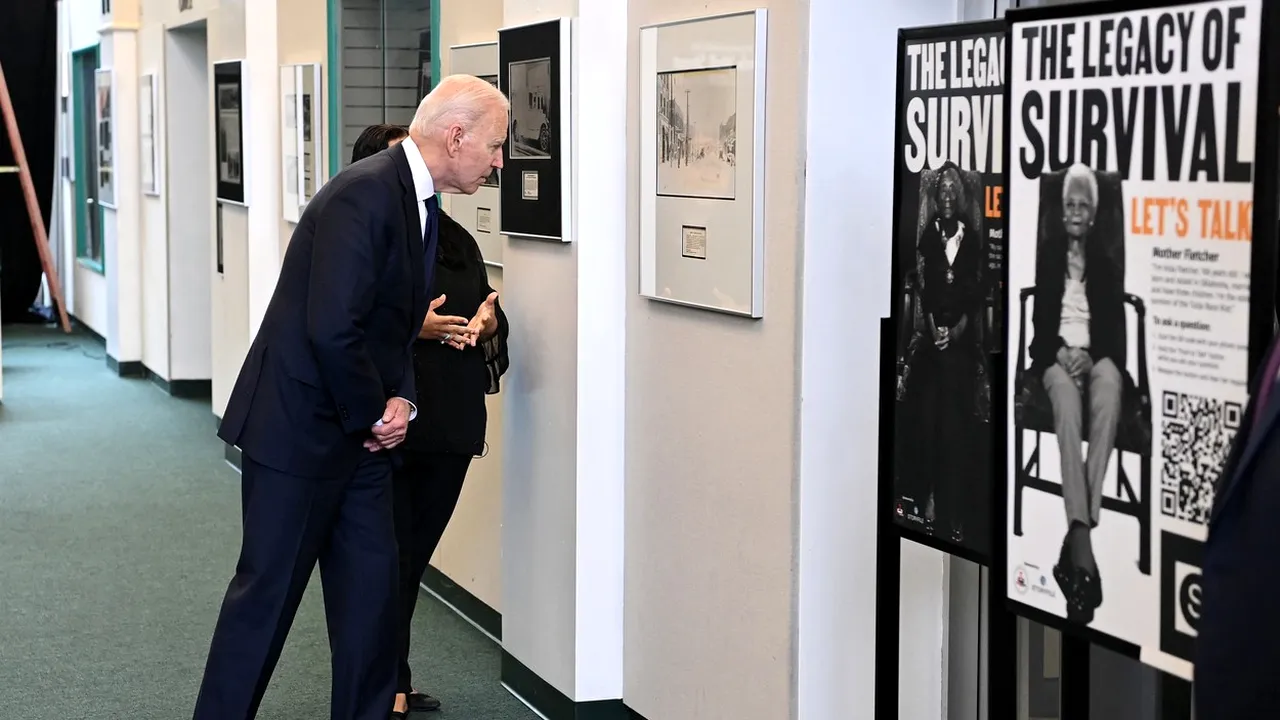 Joe Biden, vizită istorică la Tulsa. A devenit primul preşedinte american prezent la comemorarea celui mai violent masacru rasial comis în Statele Unite ale Americii