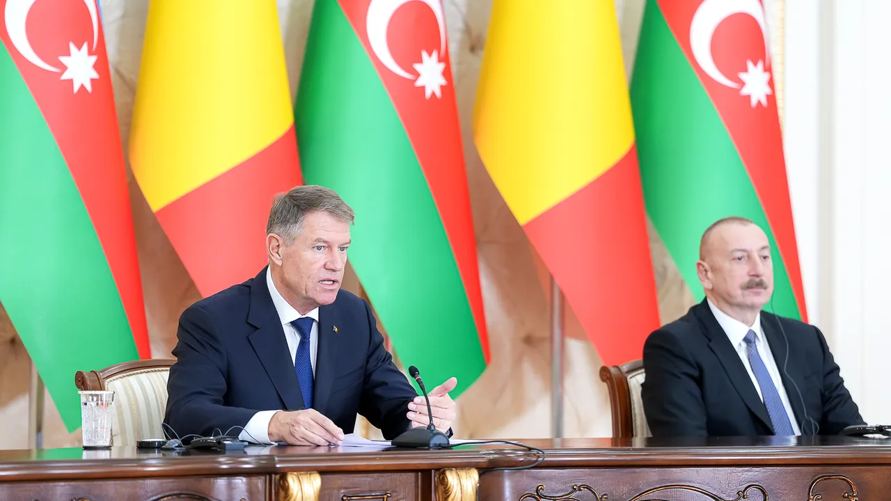 Iohannis: România şi Azerbaidjan asigură şi vor dezvolta legătura dintre Europa şi Caucazul de Sud
