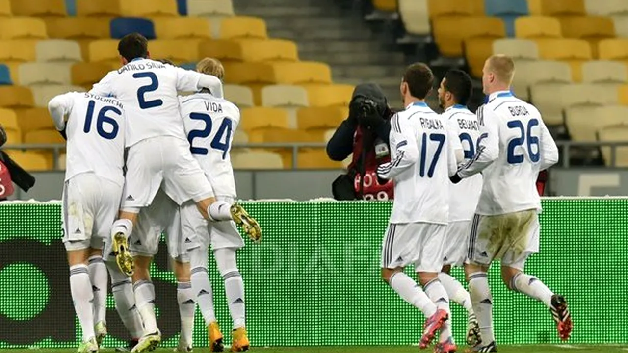 Dinamo Kiev a învins Rio Ave, scor 2-0, şi s-a calificat în 16-imile de finală ale Ligii Europa