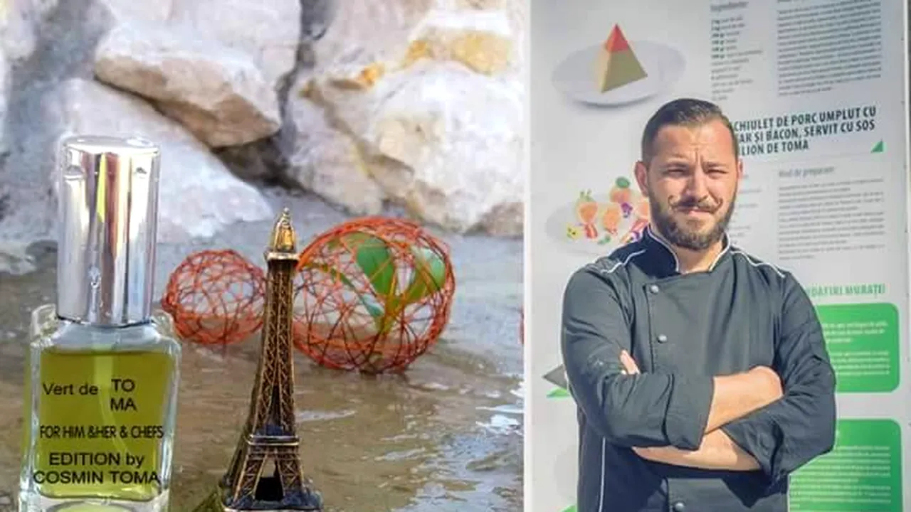 FOTO Un bucătar din Alba a inventat parfumul comestibil, folosit la mâncărurile dulci, dar şi pentru corp