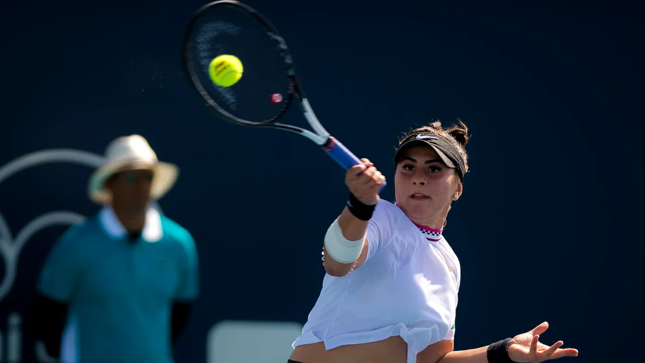 Bianca Andreescu, VICTORIE pentru a doua oară într-o săptămână împotriva lui Angelique Kerber. Canadianca de origine română ajunge în optimi la Miami