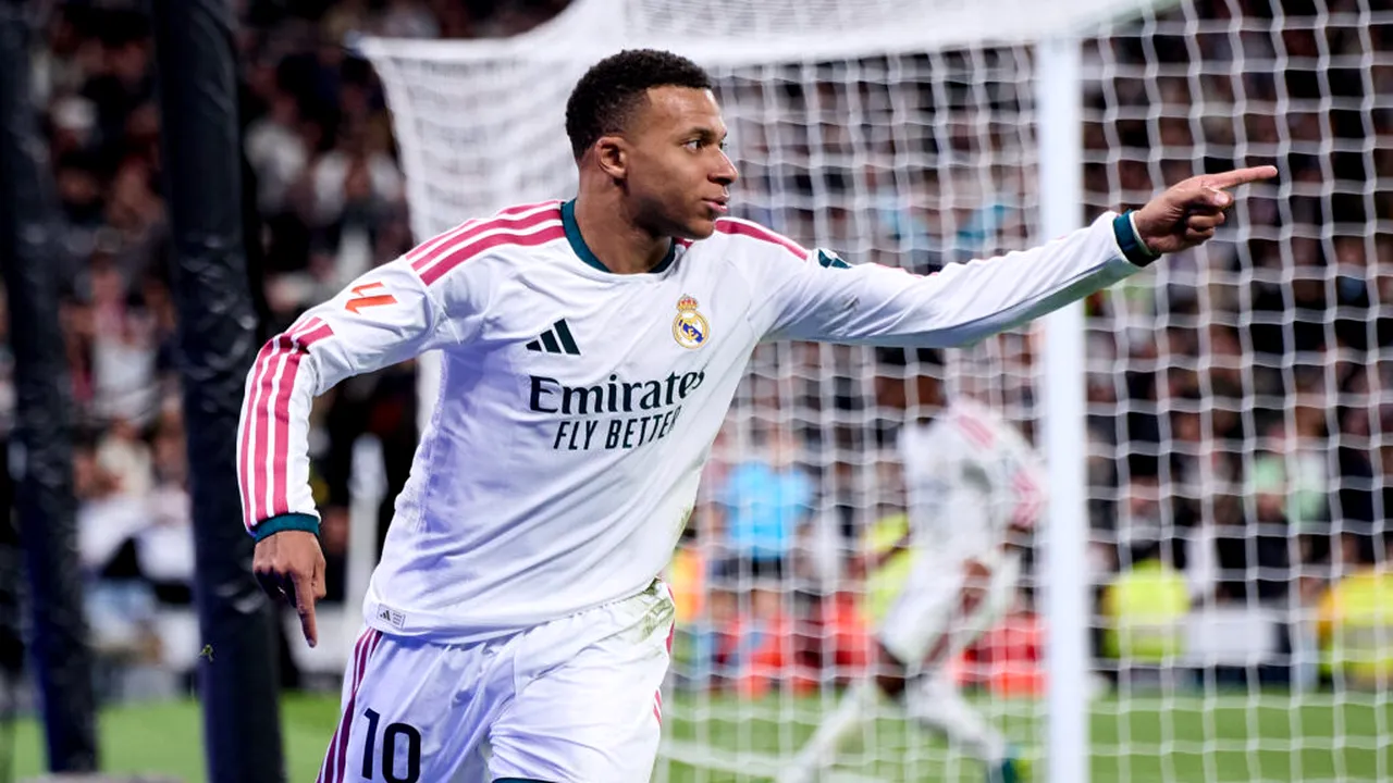 Kylian Mbappe ajunge la 100 de goluri pentru Real Madrid, după dubla din El Clasico