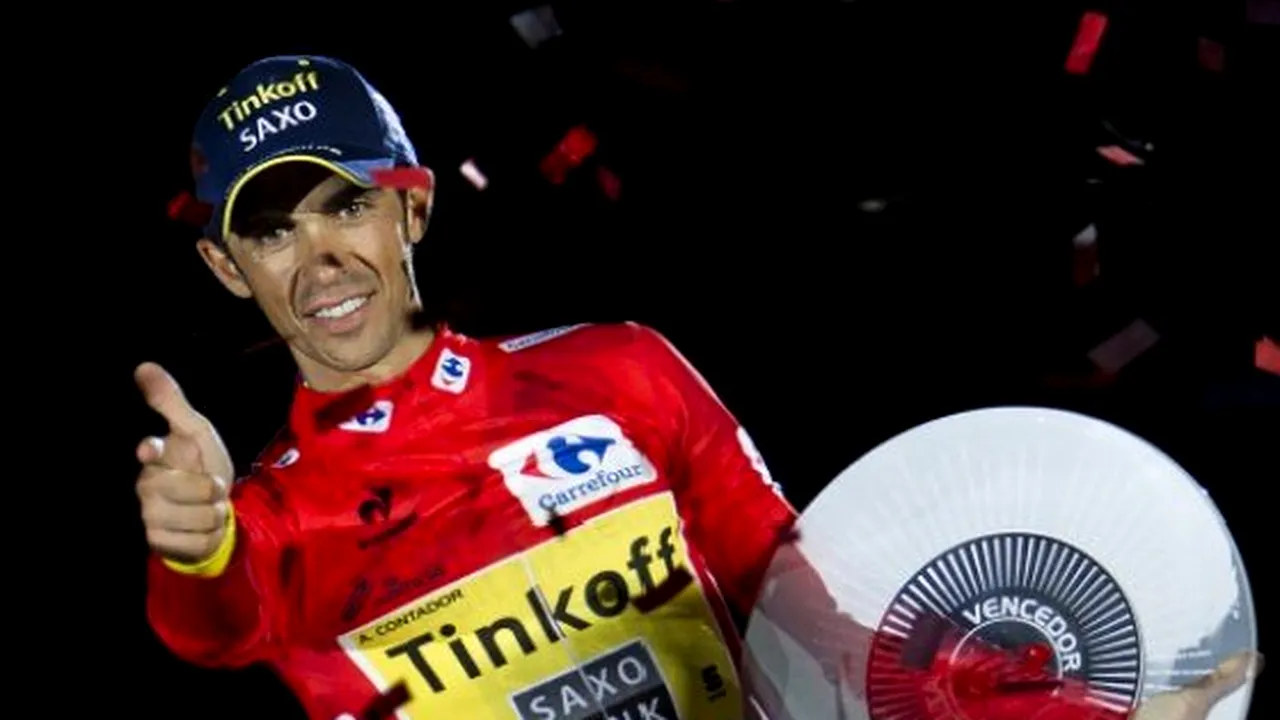 Alberto Contador a câştigat pentru a treia oară în carieră Turul Spaniei