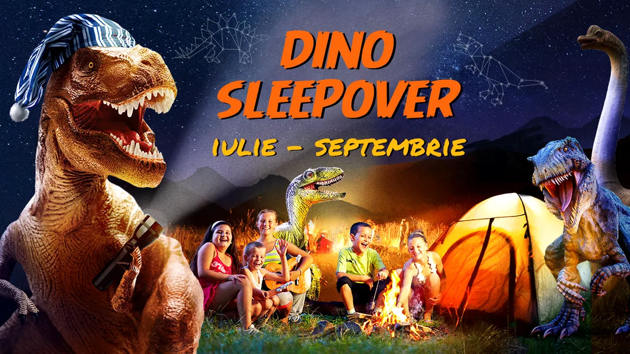 Noutăţi de vară de la Dino Parc: Sleepover, traseu de aventură şi concerte 