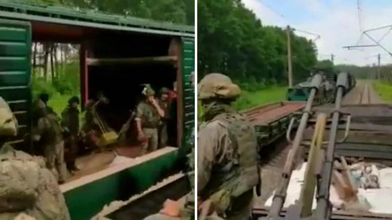 Ruşii se plimbă prin Ucraina cu trenul blindat. De ce îl folosesc şi ce conţine

