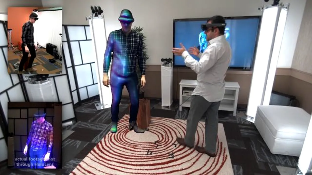 Microsoft prezintă holoportarea, tehnologia care permite reconstrucţia unui obiect 3D - VIDEO