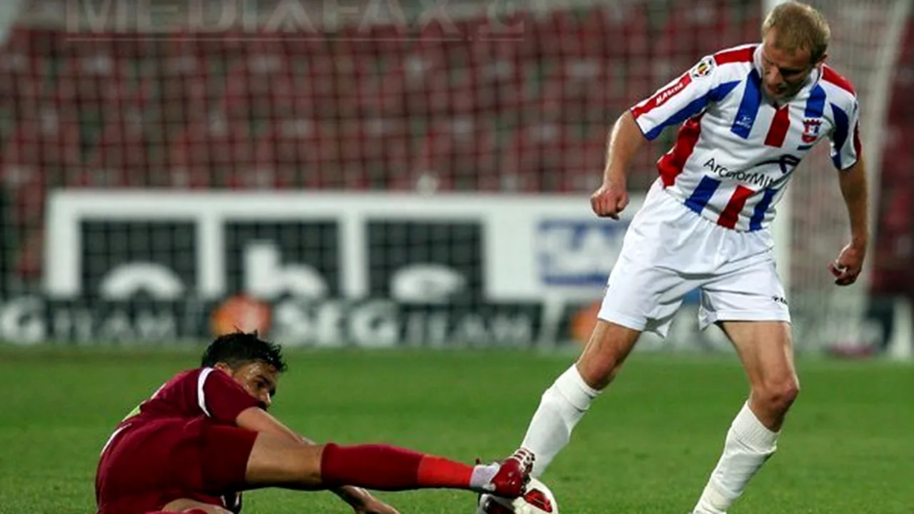 Oţelul Galaţi a învins CFR Cluj, scor 1-0, în Liga I