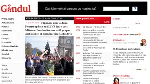 Record pentru site-ul Gândul, adus de Revoluţia online de la Chişinău