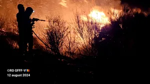 Pompierii români acţionează în Grecia, unde incendiile s-au apropiat de case