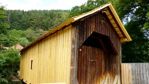 Podul din România vechi de peste un secol, fără niciun picior în apă, restaurat de voluntari. Povestea locului unde „banii veneau pe apă”