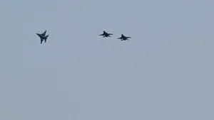 VIDEO Primele trei aeronave F-16 achiziţionate din Norvegia, recepţionate la Câmpia Turzii