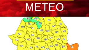 METEO. ANM, avertizare Cod portocaliu de ploi în Dobrogea. Cod galben în aproape toată ţara