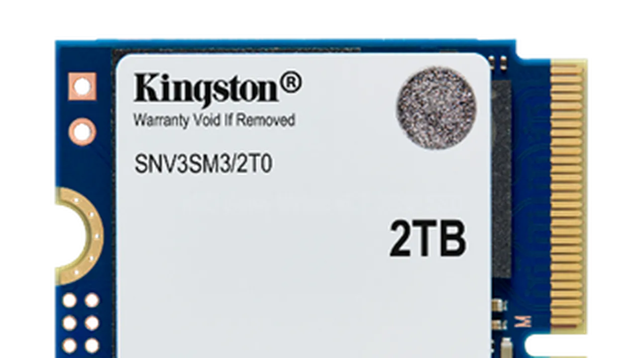 Kingston extinde gama NV3 cu o versiune M.2 2230  pentru dispozitive compacte
