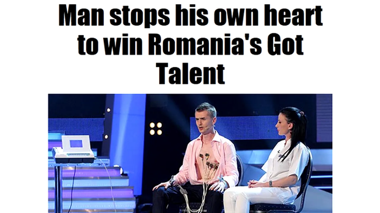 ROMÂNII AU TALENT - Cristian Gog, în presa internaţională: 