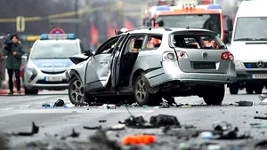 O maşină a explodat la Berlin: Un bărbat a fost ucis - FOTO 