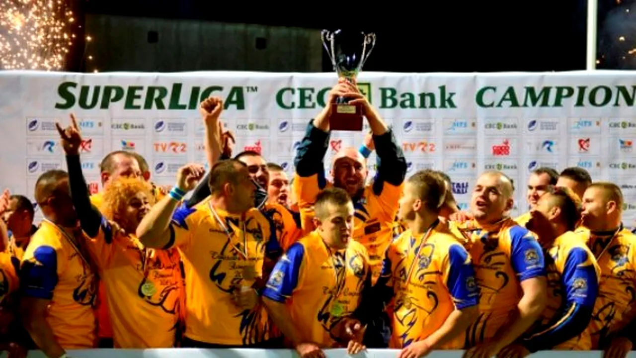 RCM Timişoara a câştigat pentru a doua oară consecutiv titlul naţional la rugby