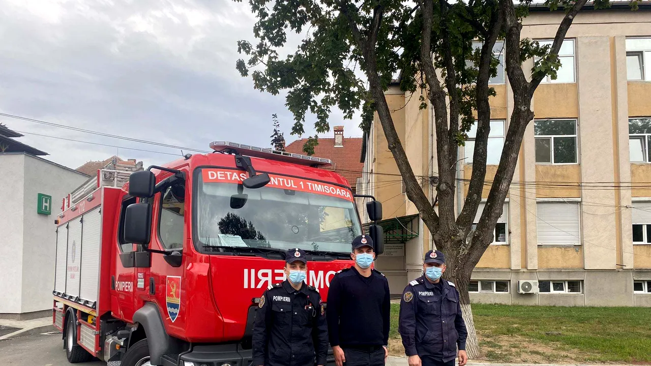 Pompierii nu mai păzesc Spitalului „Victor Babeş”. Precizările ISU Timiş după ce a fost retrasă autospeciala