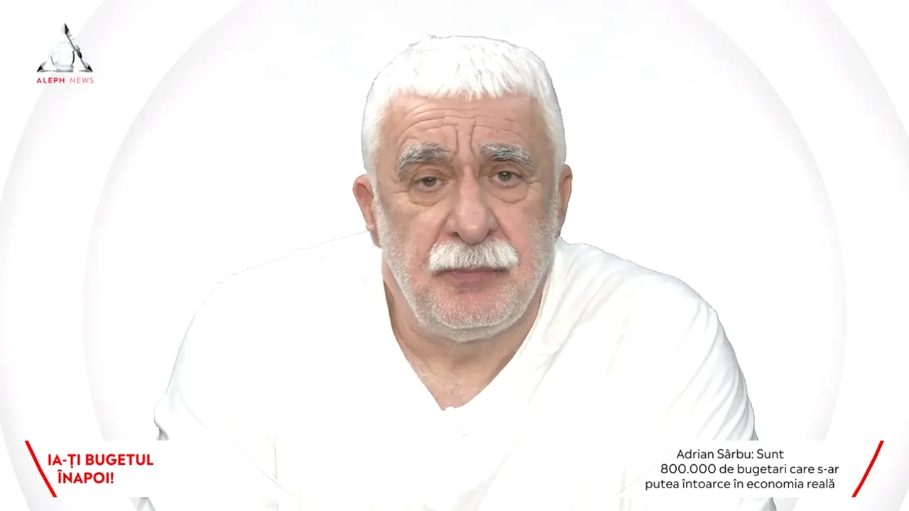 Adrian Sârbu: 5 milioane de contributori nu pot ţine în spate 1.300.000 de bugetari mai bine plătiţi ca ei, nucleul de vot al partidelor. Sectorul public din România, odată digitalizat, poate funcţiona eficient cu 500.000 de angajaţi