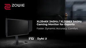 ZOWIE prezintă noile monitoare de gaming XL2546X şi XL2586X cu Fast-TN şi noua tehnologie DyAc™ 2