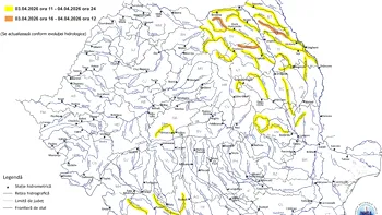 METEO Avertizare hidrologică: viituri rapide și depășiri ale cotelor de apărare, de vineri până sâmbătă