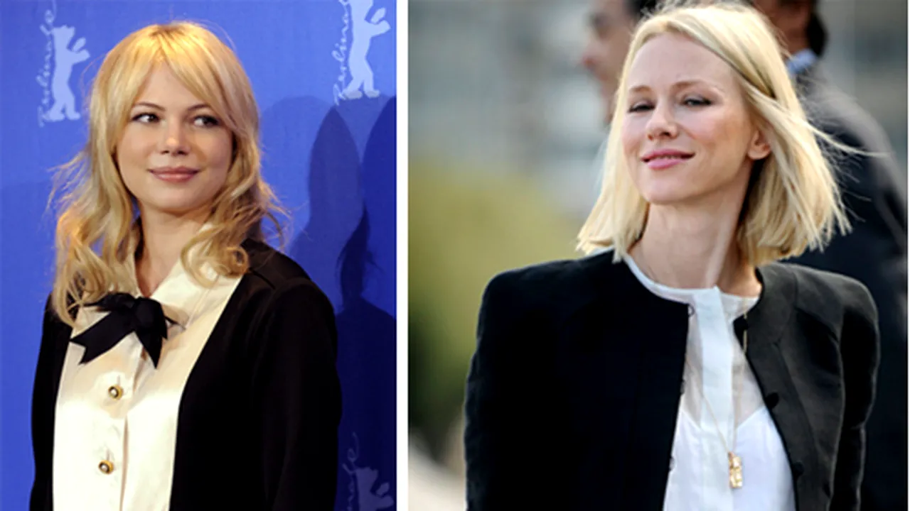 Marilyn Monroe, pe marile ecrane, în interpretarea actriţelor Naomi Watts şi Michelle Williams