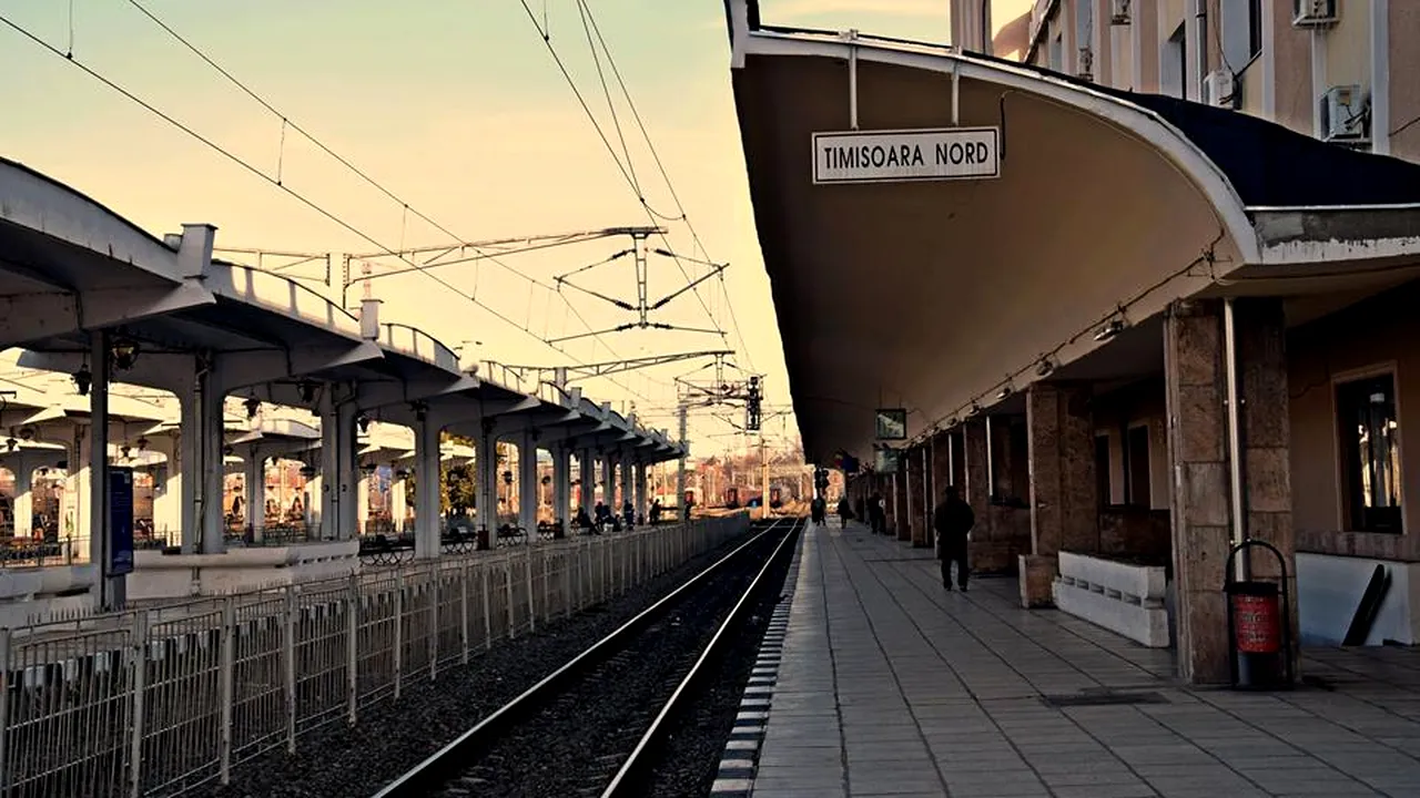 Circulaţia trenurilor în staţia Timişoara Nord, oprită din cauza unei garnituri care a deraiat