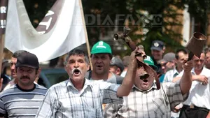 Proteste ale agricultorilor şi fermierilor în faţa Prefecturilor din ţară