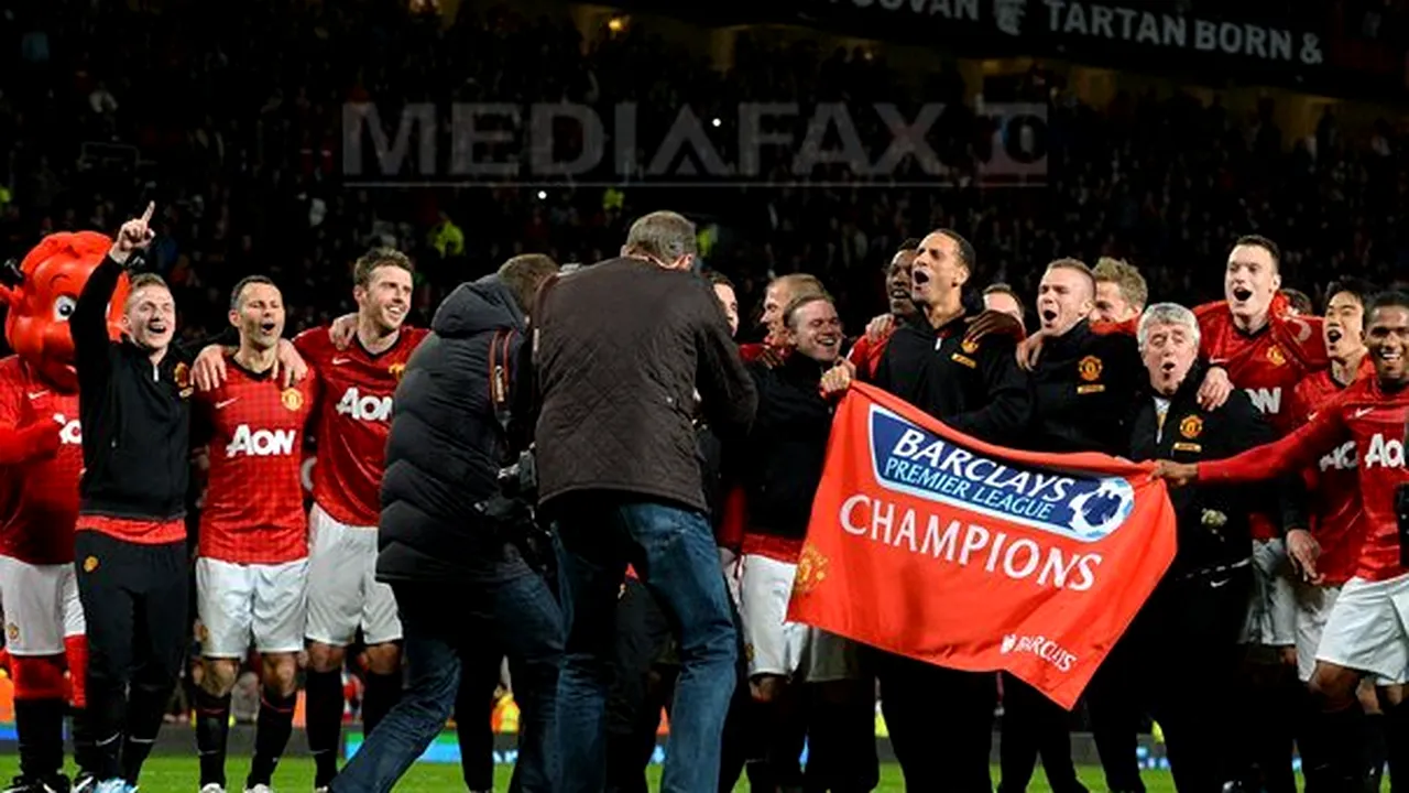 Manchester United a câştigat al 20-lea titlu de campioană a Angliei. Ferguson: Sunt încântat de acest titlu