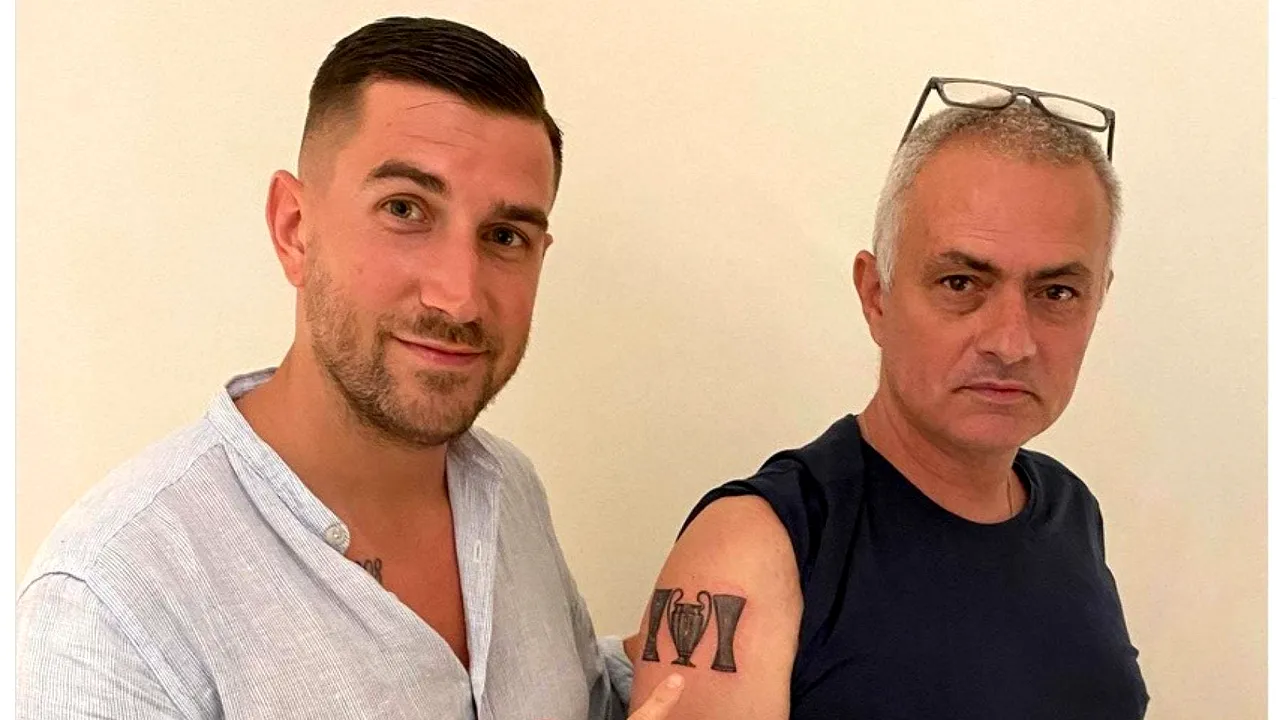Mourinho şi-a retuşat tatuajul pe care îl are pe braţ
