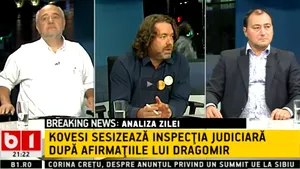 VIDEO | Sociologul Mirel Palada l-a lovit cu pumnul în gură pe senatorul USR Mihai Goţiu în platoul B1, în timpul unei pauze publicitare 