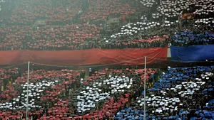 Coregrafie impresionantă a suporterilor stelişti la meciul cu Larnaca - FOTO