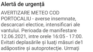 Mesaj Ro-Alert de vreme extremă în Bucureşti: Averse însemnate, descărcări electrice şi intensificări ale vântului: Staţi adăpostiţi