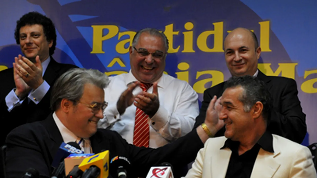PRM a primit gura de oxigen salvatoare de la Gigi Becali, iar Becali de la Vadim Tudor