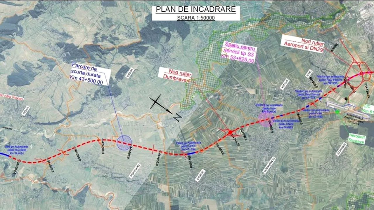 A început licitaţia pentru construcţia lotului 2 al autostrăzii Paşcani-Suceava, secţiune a A7