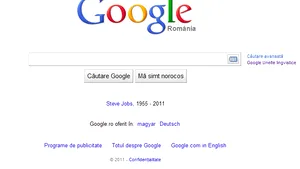 Google îi aduce un omagiu lui Steve Jobs, pe pagina sa principală