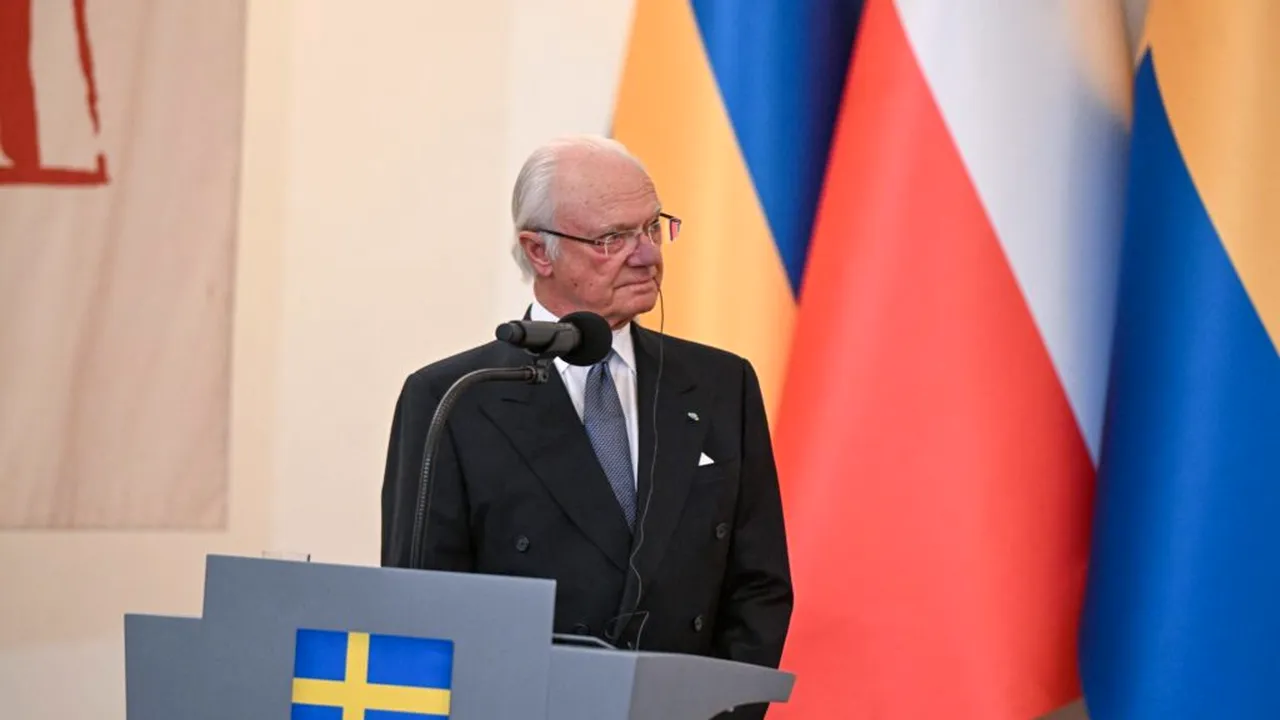 Regele Suediei, vizită oficială în Ucraina și discuții cu Volodimir Zelenski la Lviv 