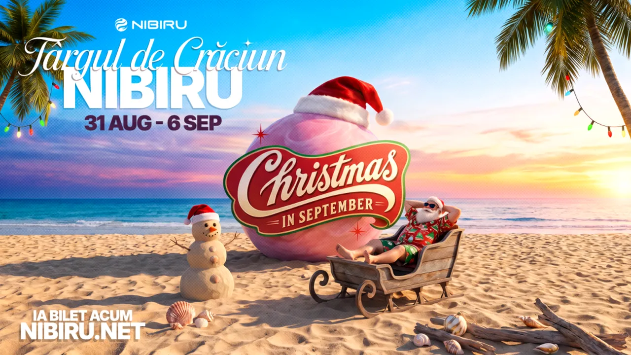 NIBIRU aduce primul Christmas in September pe litoralul românesc și prelungește vara până pe 6 septembrie (P)