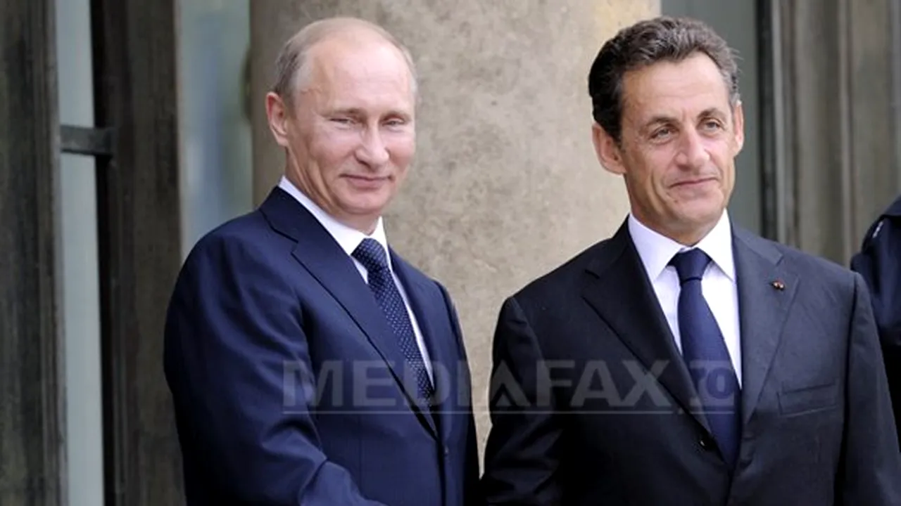 Nicolas Sarkozy, primit miercuri de către Vladimir Putin la Moscova