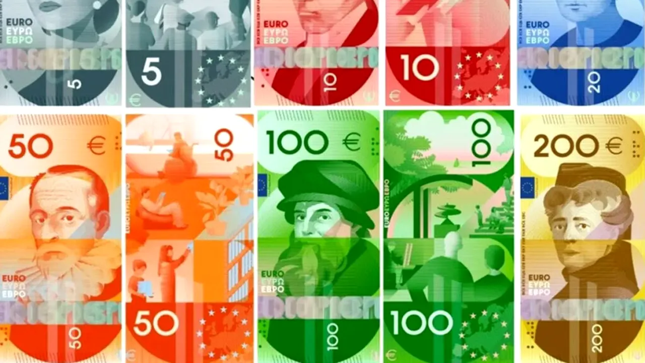 Cervantes, printre noile fețe de pe bancnotele euro. BCE definitivează designul banilor care vor circula din 2030