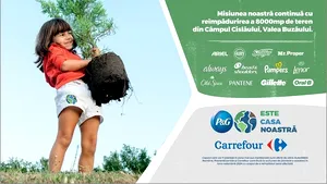 Peste 600 de copaci plantaţi de voluntarii P&G şi Carrefour România pe Valea Buzăului