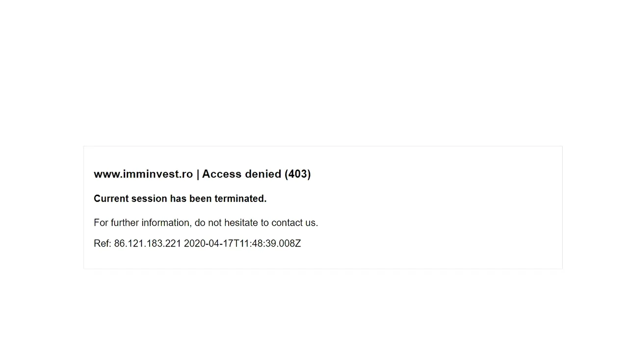 Un IT-st, despre blocarea site-ului IMM Invest: Realizarea site-ului este mediocră spre critică. Probabil au luat de pe internet o tema gratuită 