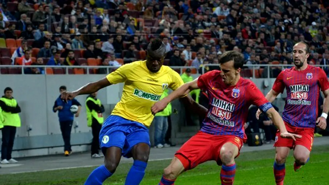 Steaua a învins Petrolul Ploieşti, scor 3-2, în Liga I