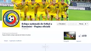 FRF a lansat contul oficial de Facebook al echipei naţionale de fotbal a României