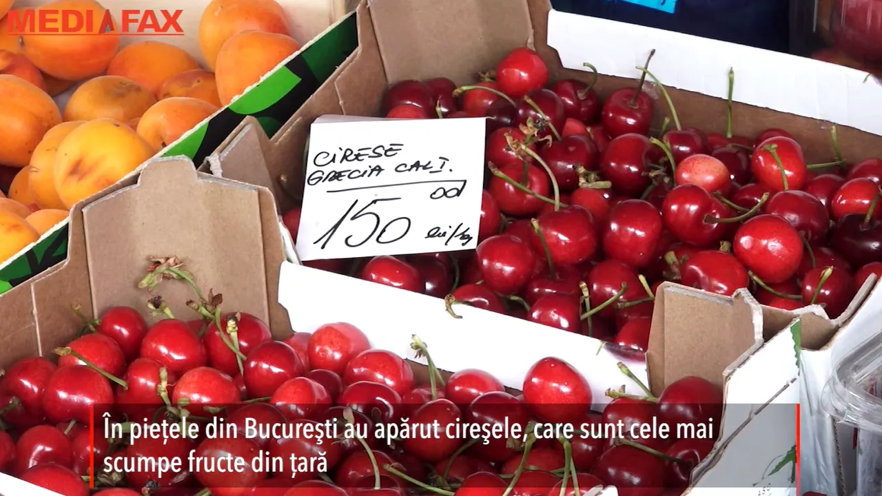 Costul REAL al cireşelor de „lux” din import: Sunt aduse în ţară la 6 lei kilogramul şi vândute cu 150 de lei kg