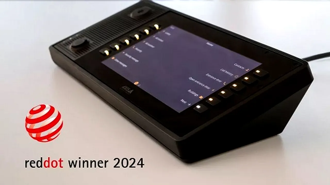 Consolă de paging Axis, câştigătoare a premiului Red Dot Design Award