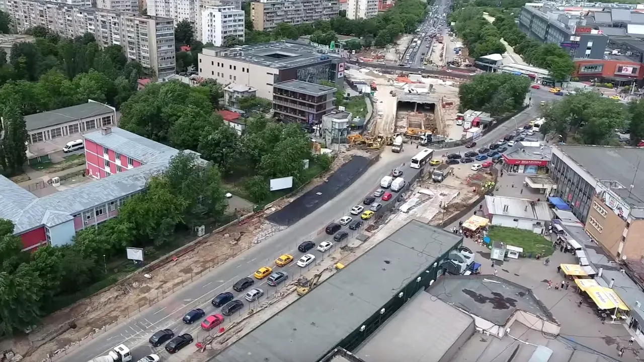 Lucrările de la Pasajul Piaţa Sudului intră în etapa finală, traficul va fi deviat